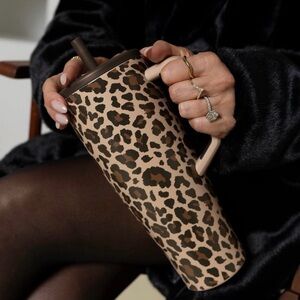 Leopard Print Insulated Tumbler